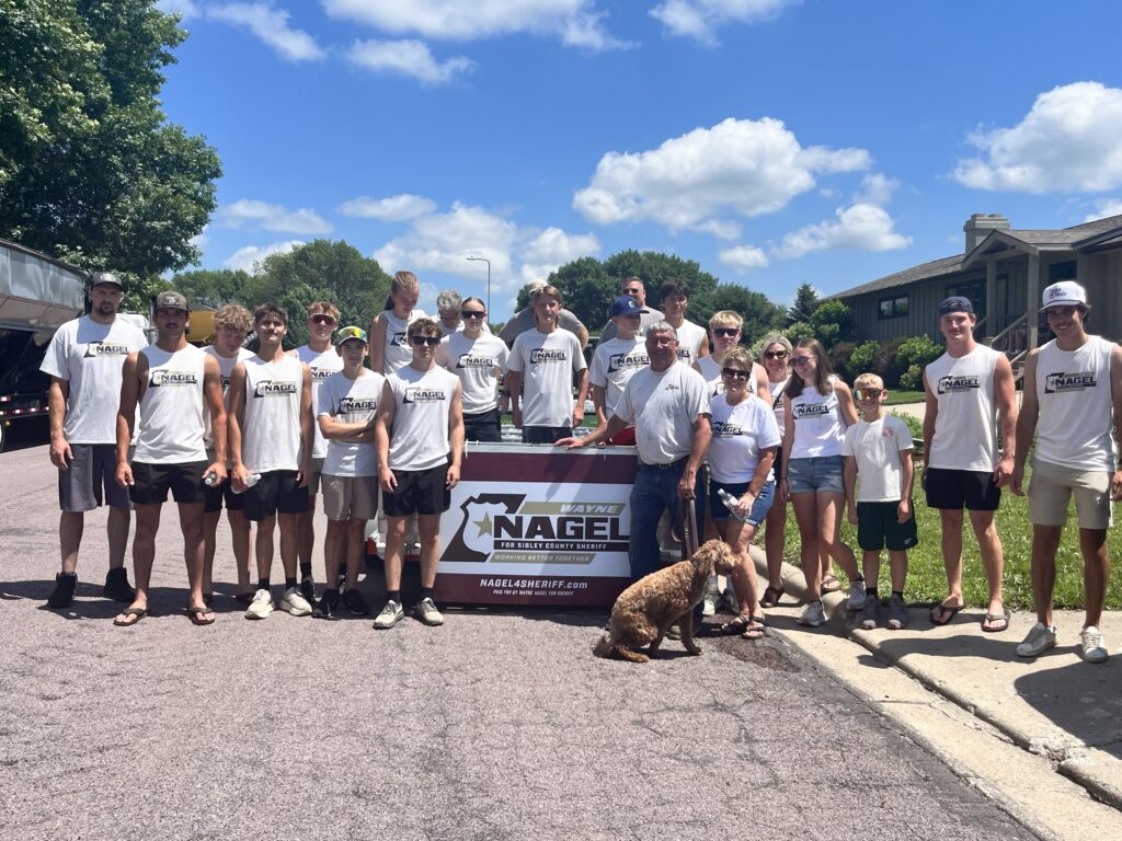 Supporting Wayne Nagel at WInthrop Parade